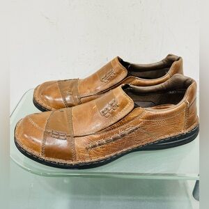 Men's Rieker  Brown Leather Upper Slip On Loafers Size‎ 11 Shoes